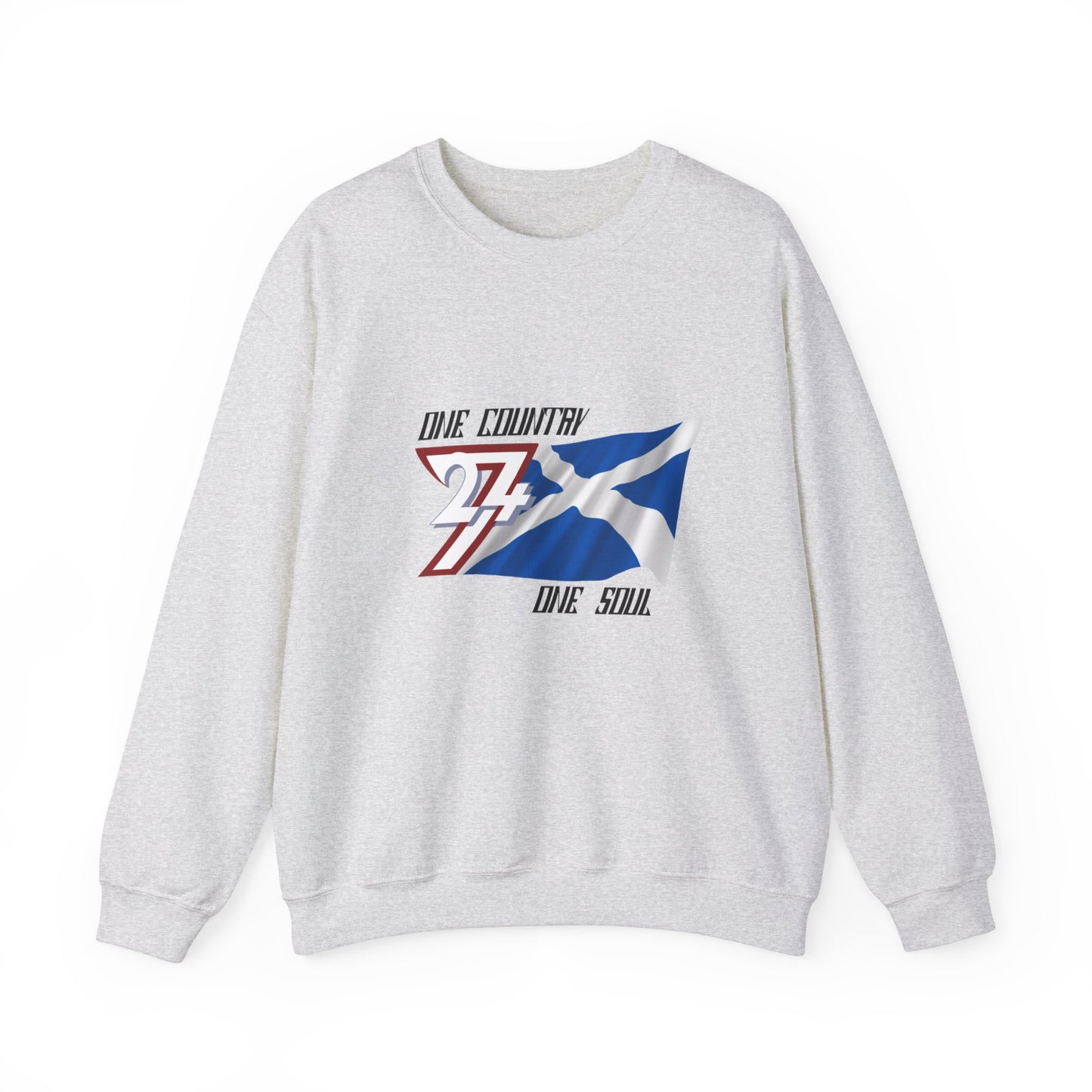 Unique Design Scotland Flag sweatshirt ash