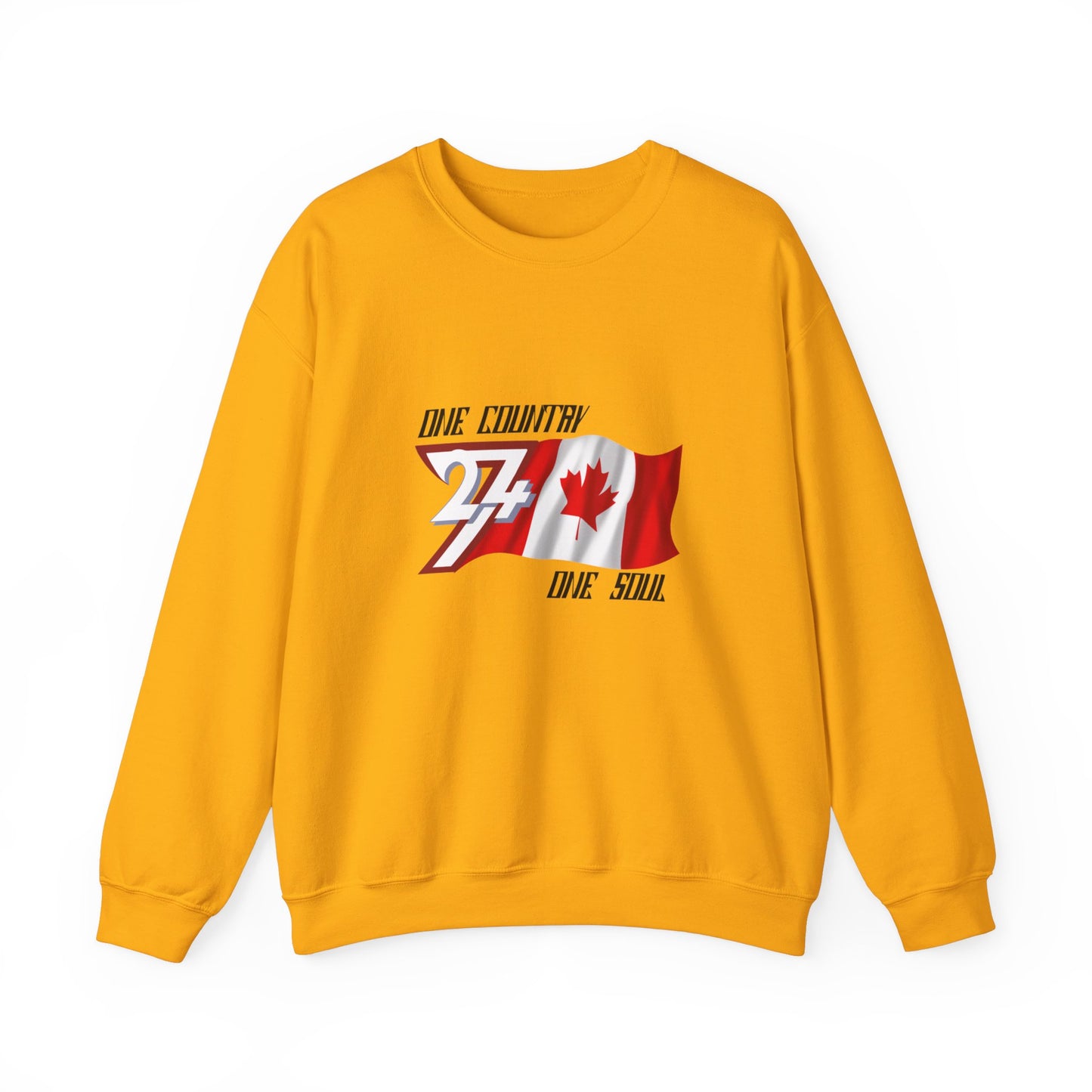 Unique Design Canada Flag sweatshirt gold