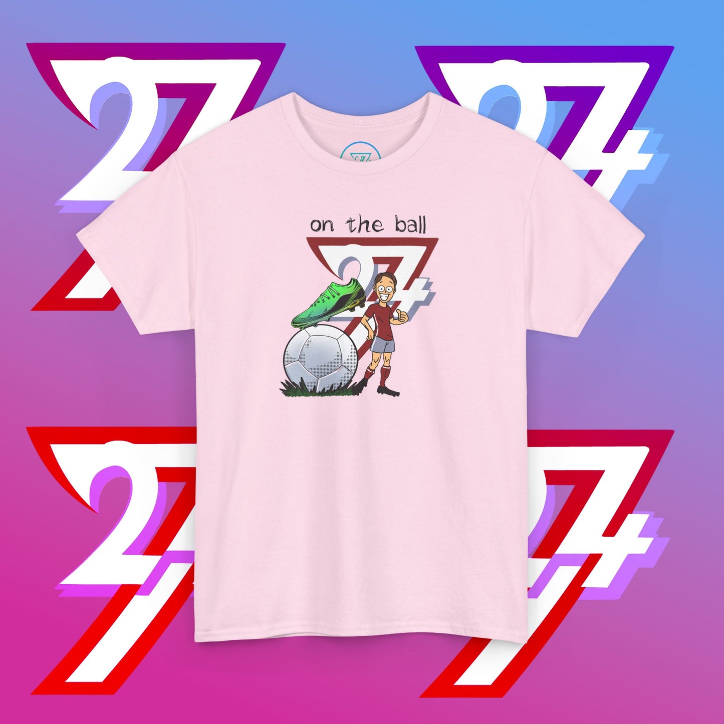 Football Cartoon Tee — Hand-Drawn Soccer Illustration Gift