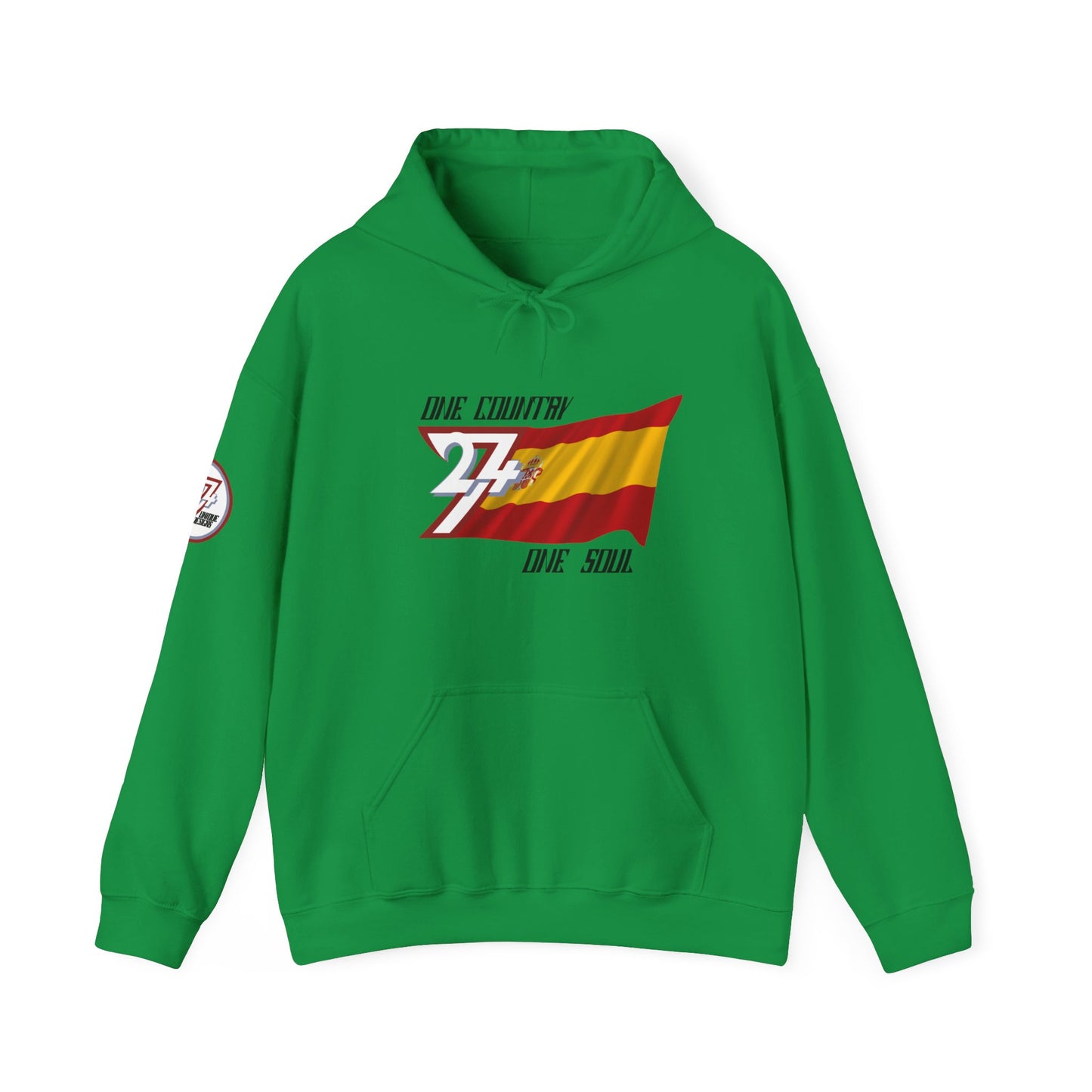 Unique Design Spain Flag custom hoodie irish green