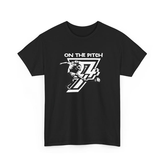 Unique Design Football tee On The Pitch Football Sport Printed T-shirt black