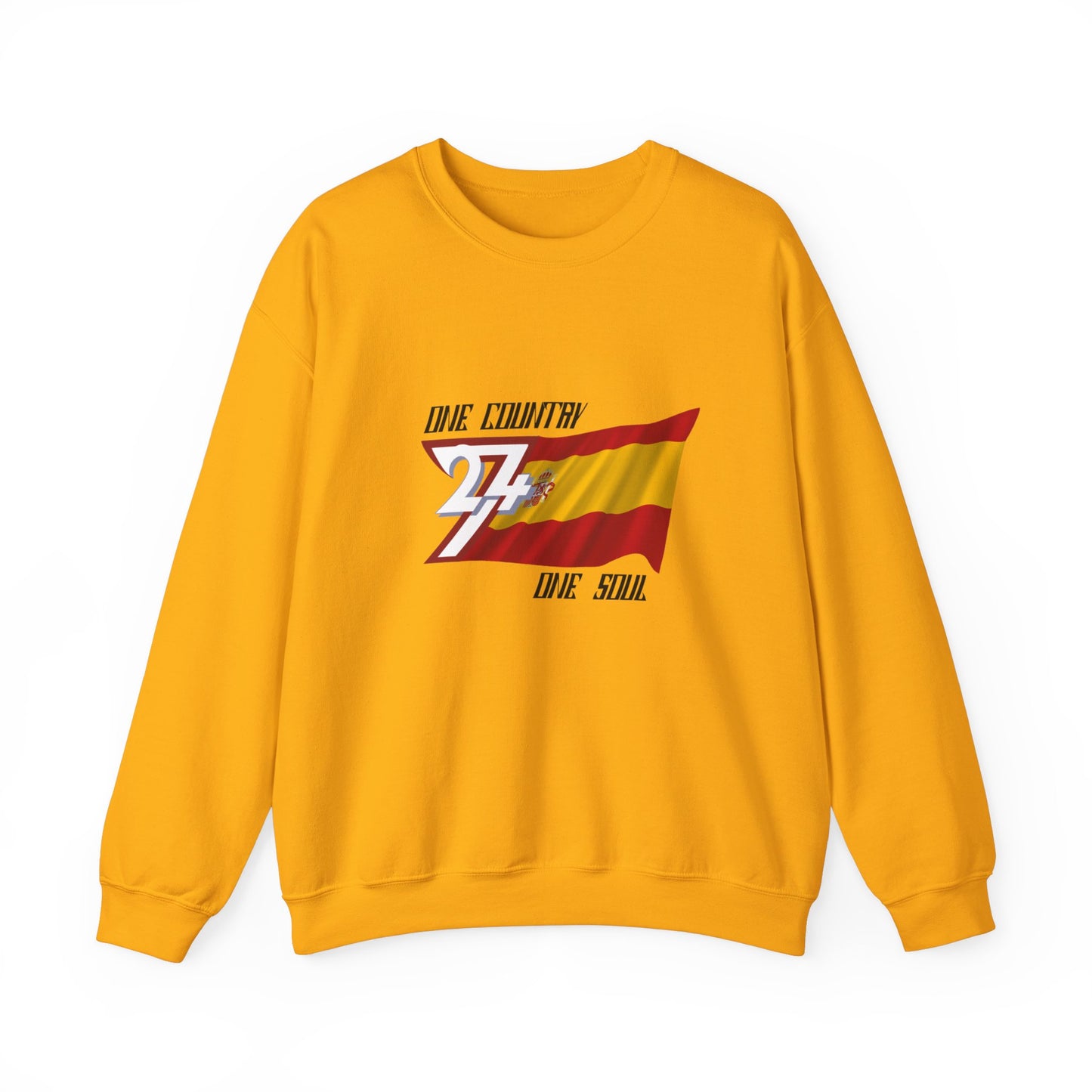 Unique Design Spain Flag sweatshirt gold