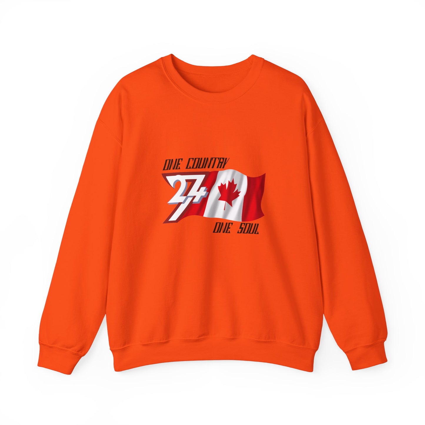 Unique Design Canada Flag sweatshirt orange