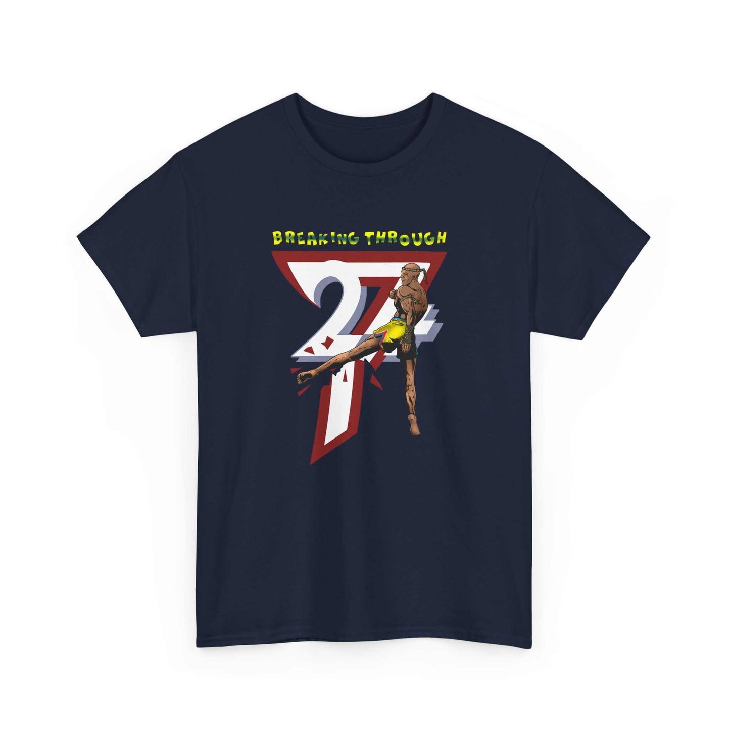 Custom T-shirt:  Muay Thai Printed T-shirt navy