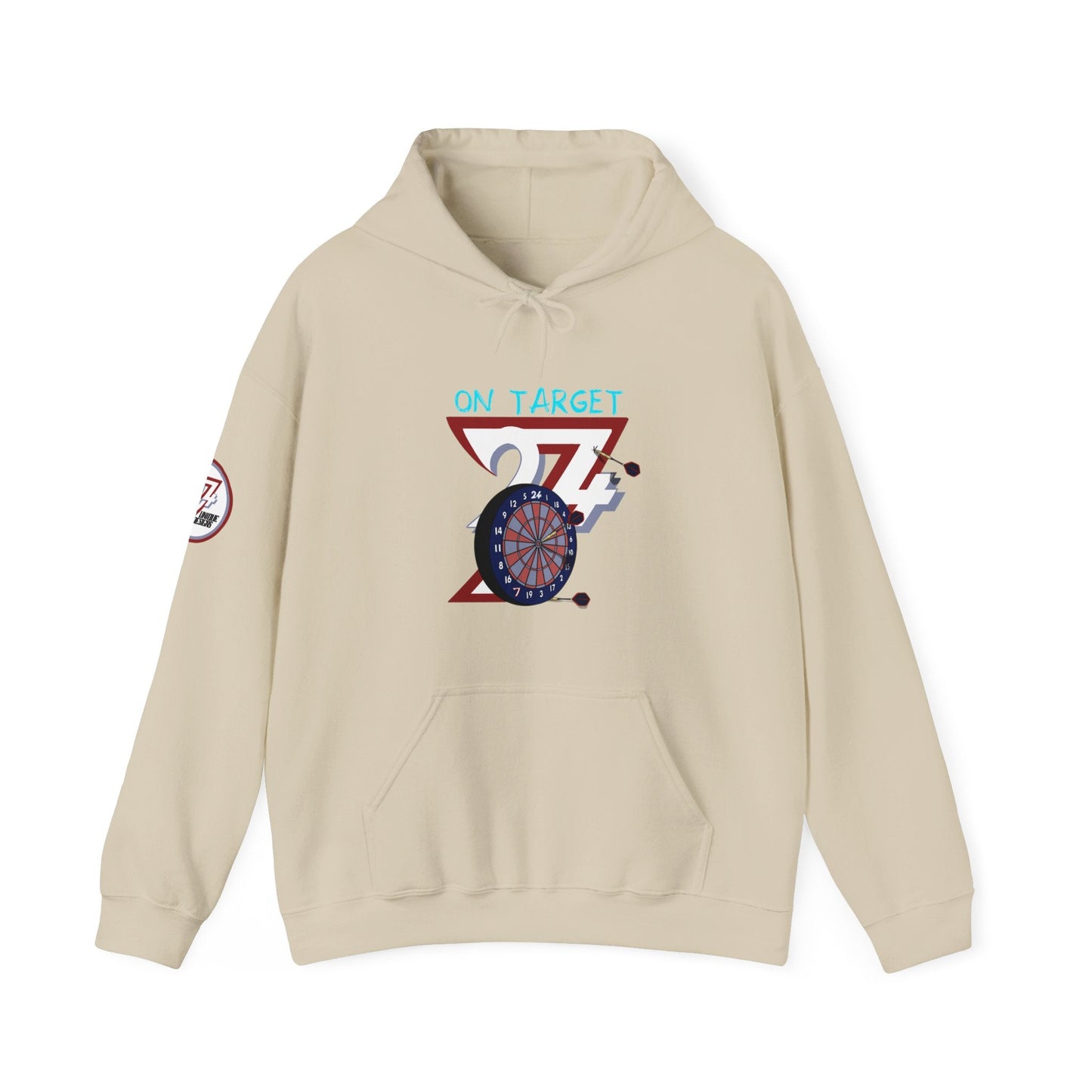 Unique Design Darts Hoodie sand