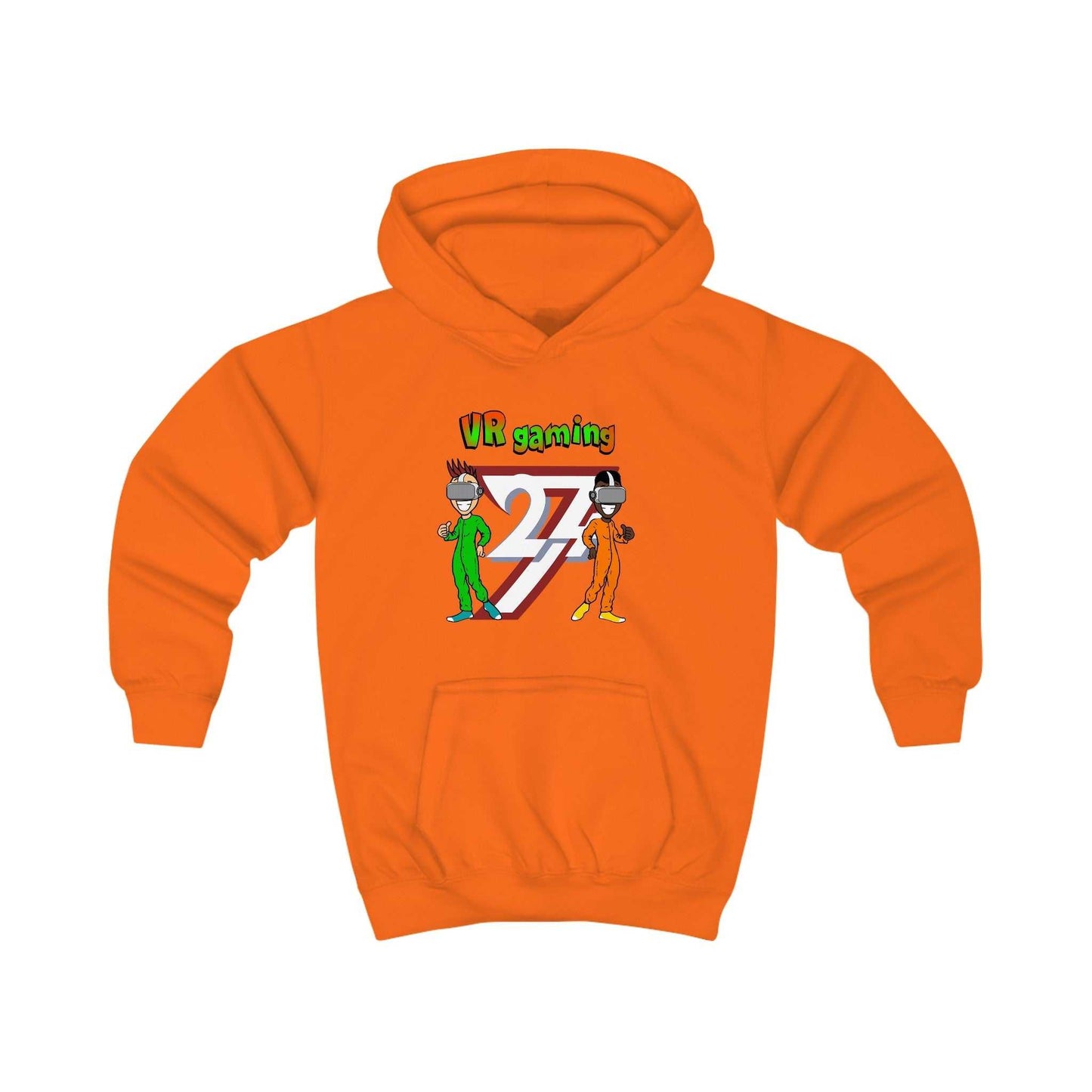 Unique Design Kids Hoodie VR Gaming orange