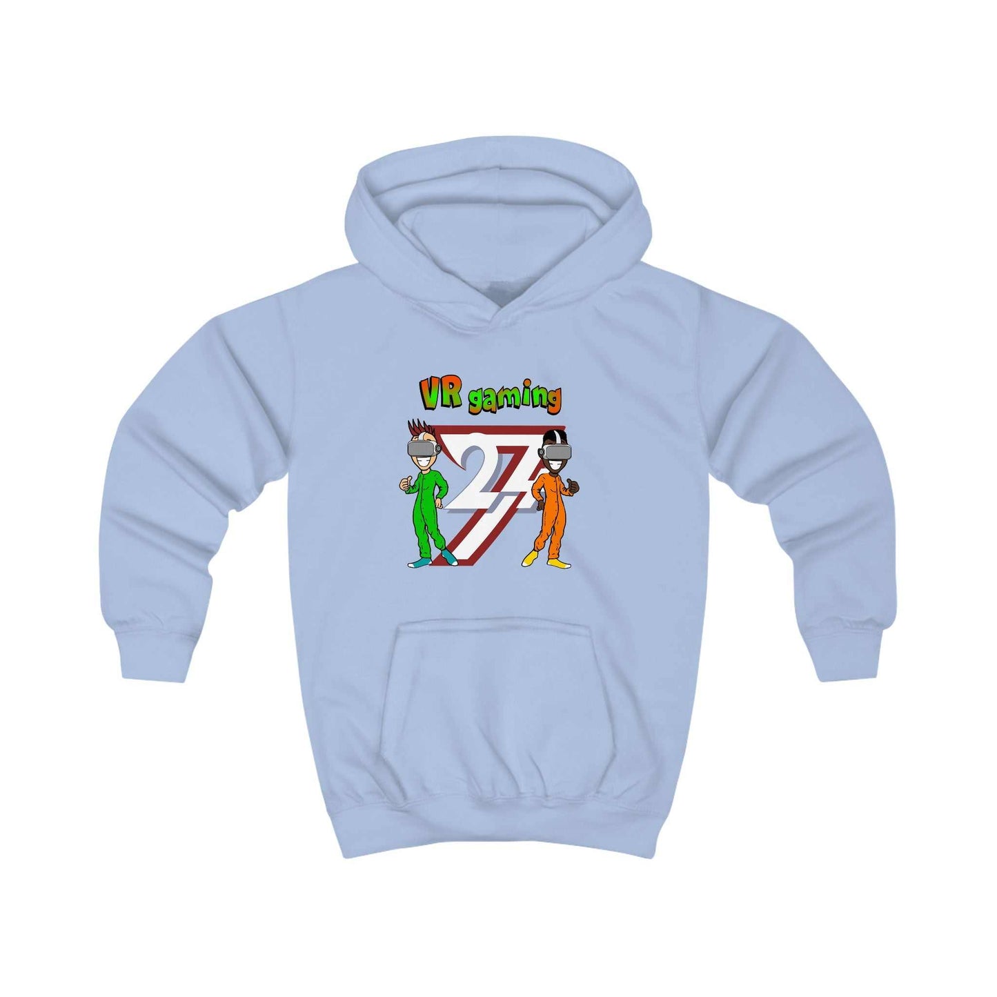 Unique Design Kids Hoodie VR Gaming light blue