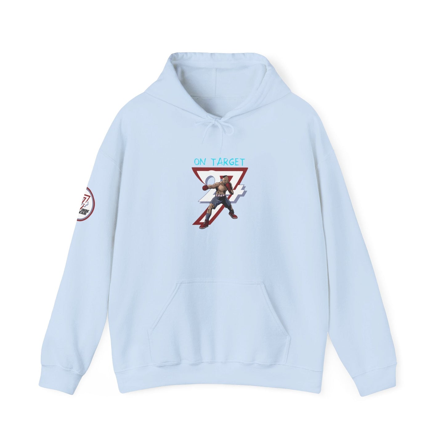 Unique Design boxing sport Hoodie light blue