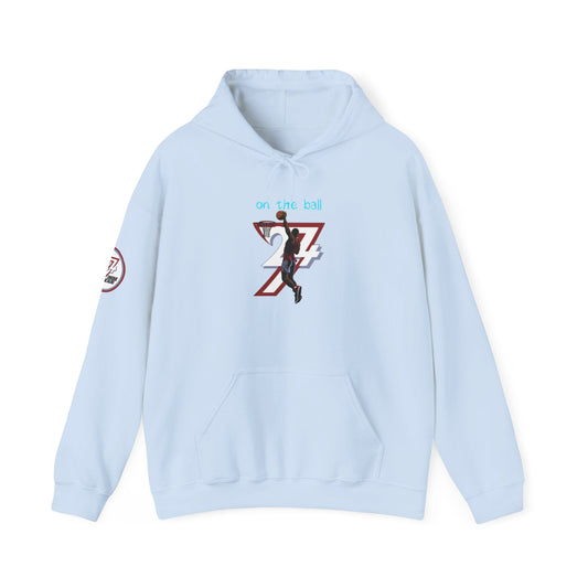 Unique Design Basketball Printed custom Hoodie light blue