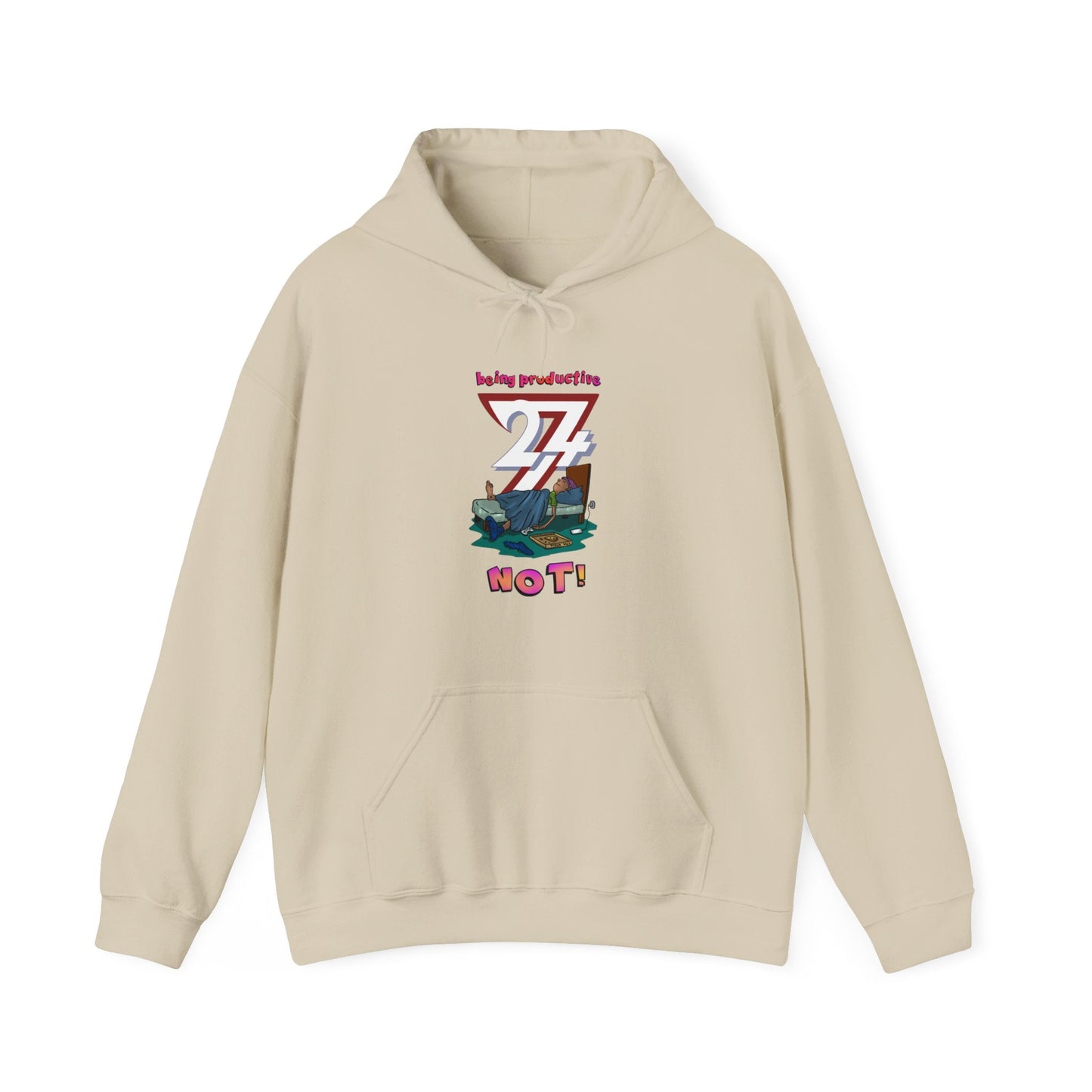 Unique Hoodie with Lazy Teen print by 24/7 Unique Designs, featuring ultra-soft fabric and relaxed fit.