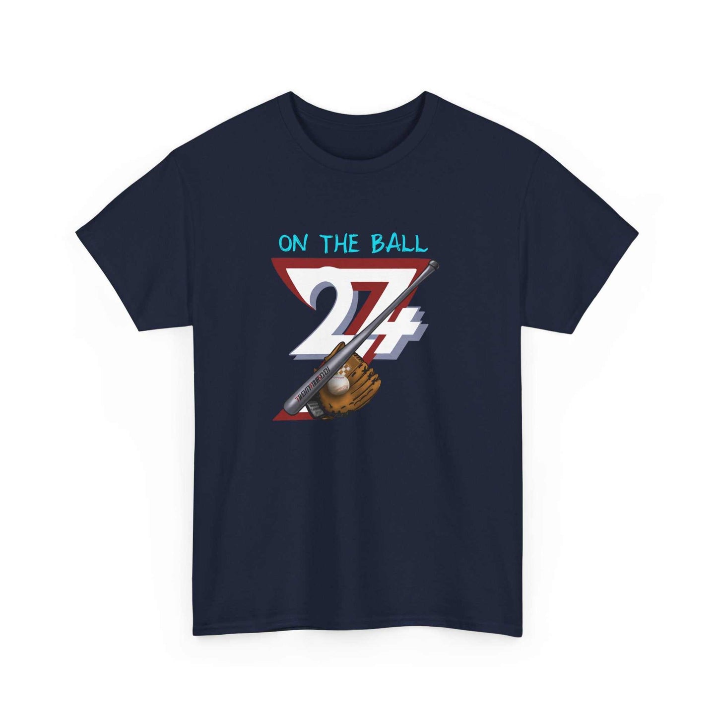 Design Baseball T-shirt:  Baseball themed Tee navy