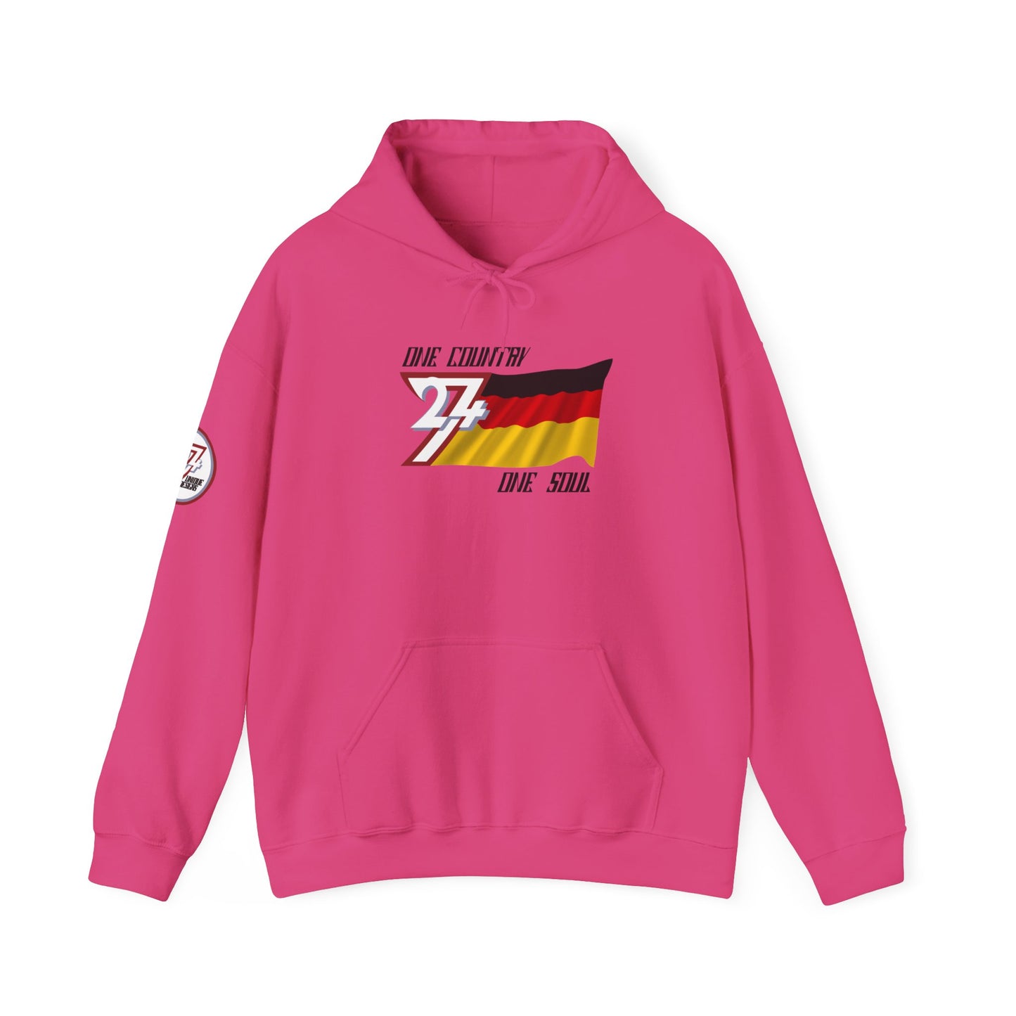 Unique Design 24/7 Germany Flag Printed Unisex custom Hoodie heliconia