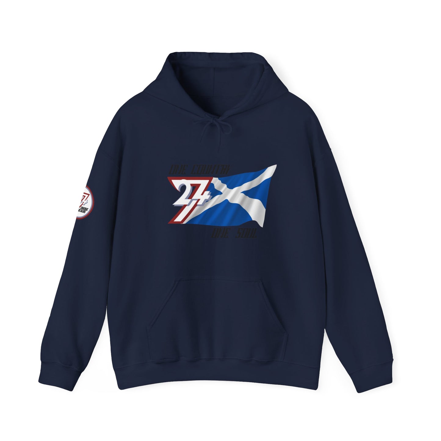 Unique Design 24/7 Scotland Flag custom hoodie navy