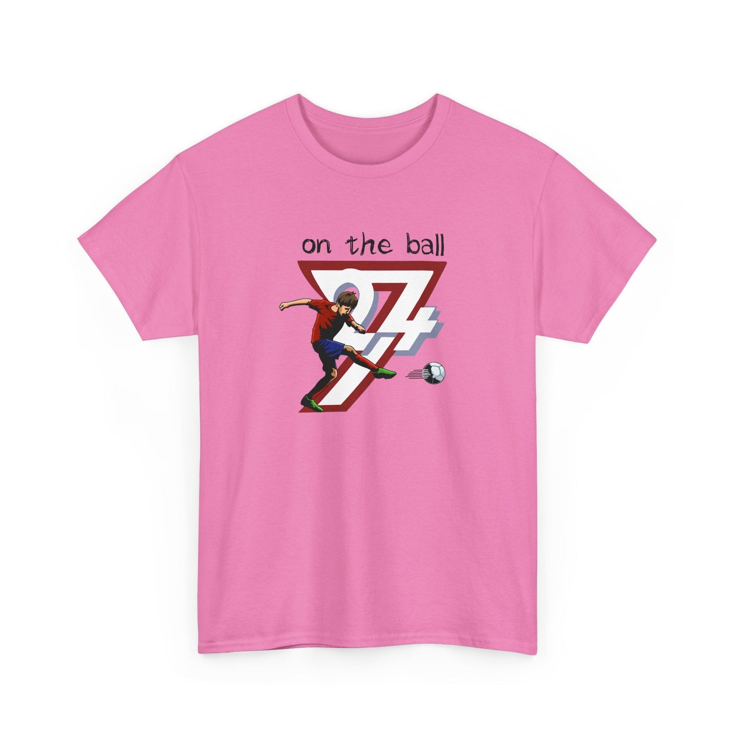 Soccer Player T-shirt On The Pitch Football Sport Printed T-shirt azalea