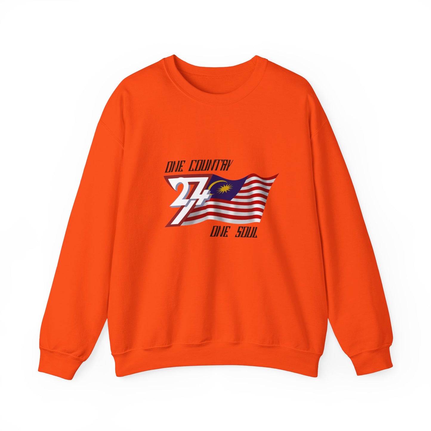 Unique Design Malaysia Flag sweatshirt orange