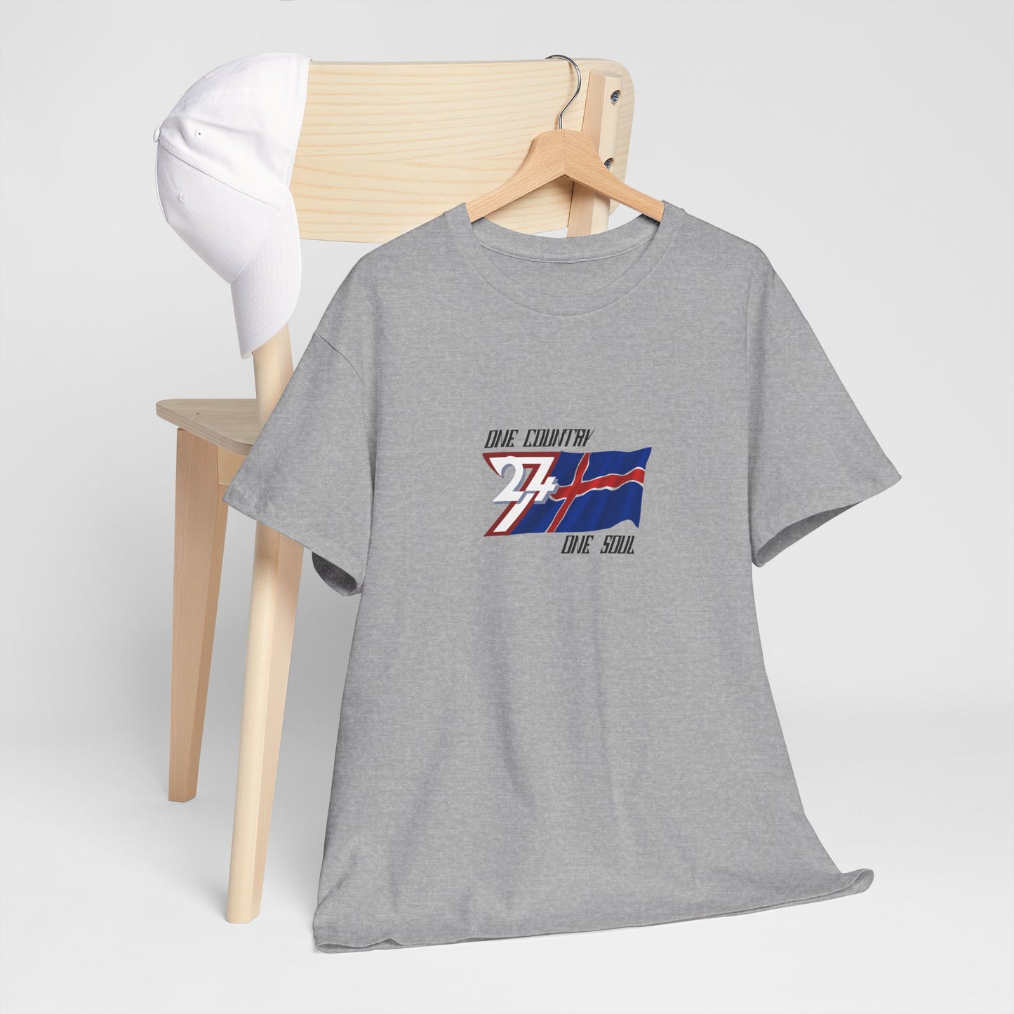  Unique Design 24/7 Iceland Flag Printed Unisex custom T-shirt sport grey