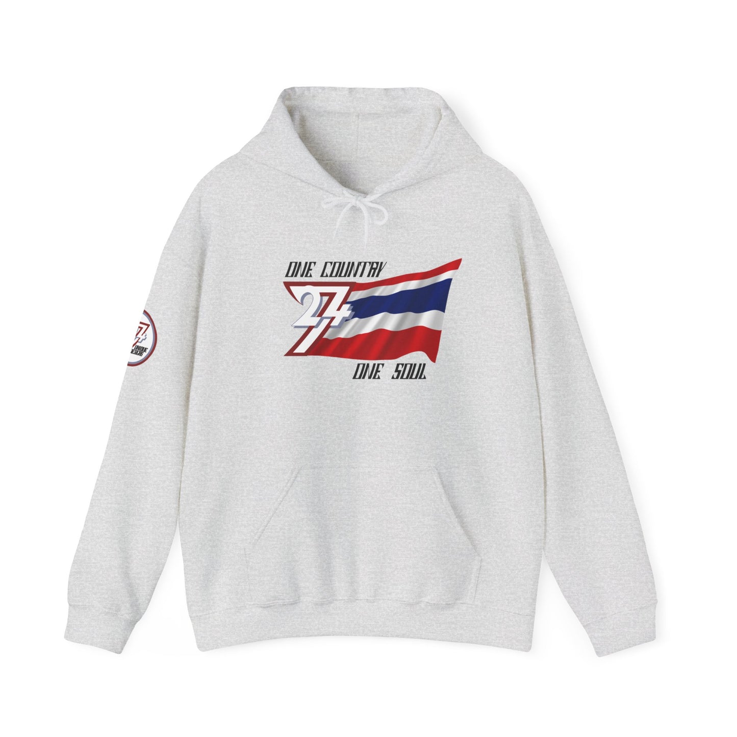 Unique Design Thailand Flag custom hoodie ash
