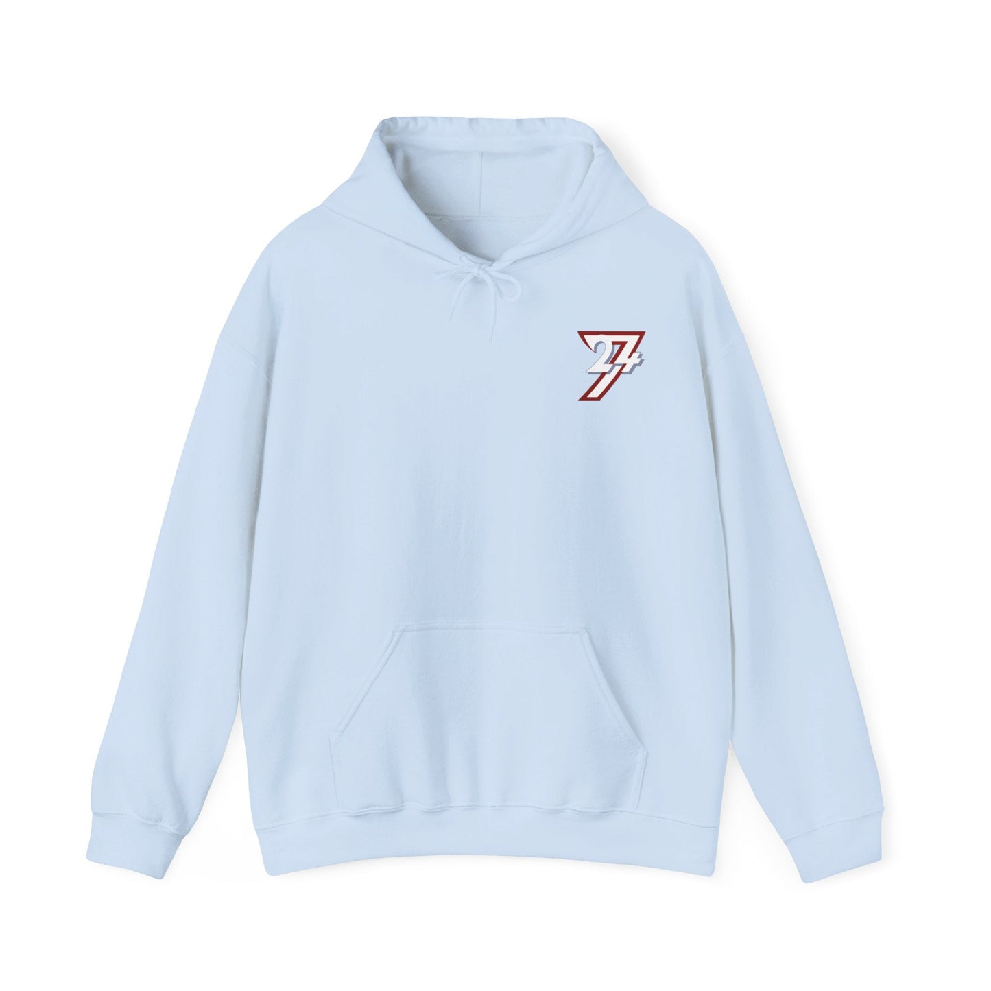 Unique Design TwentyFourSeven Printed Hoodie light blue