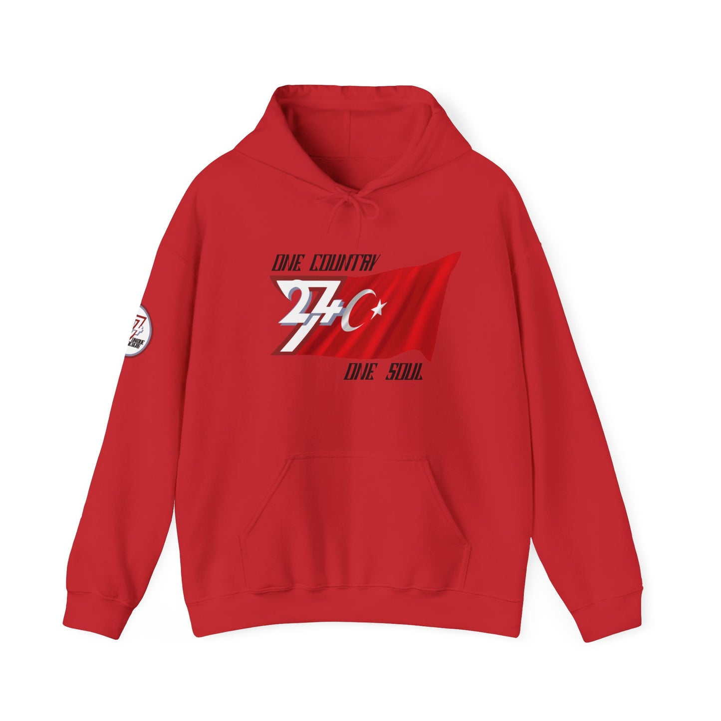 Unique Design Turkey Flag custom hoodie red