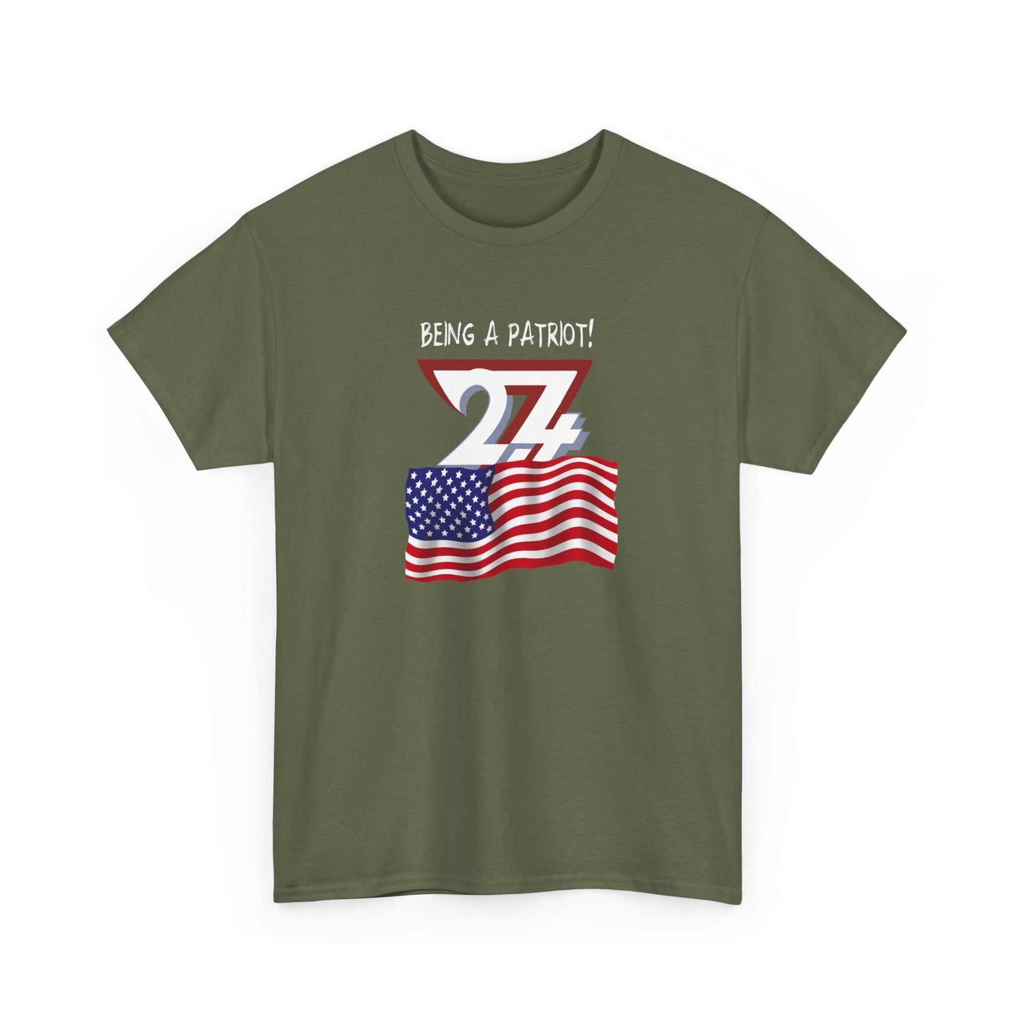 US Patriot T-shirt: US Patriot dark color Tee military green