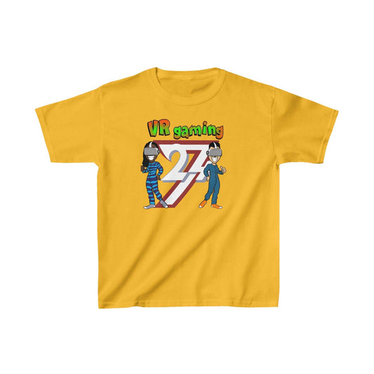 Unique Design Kids T-shirt VR Gaming gold