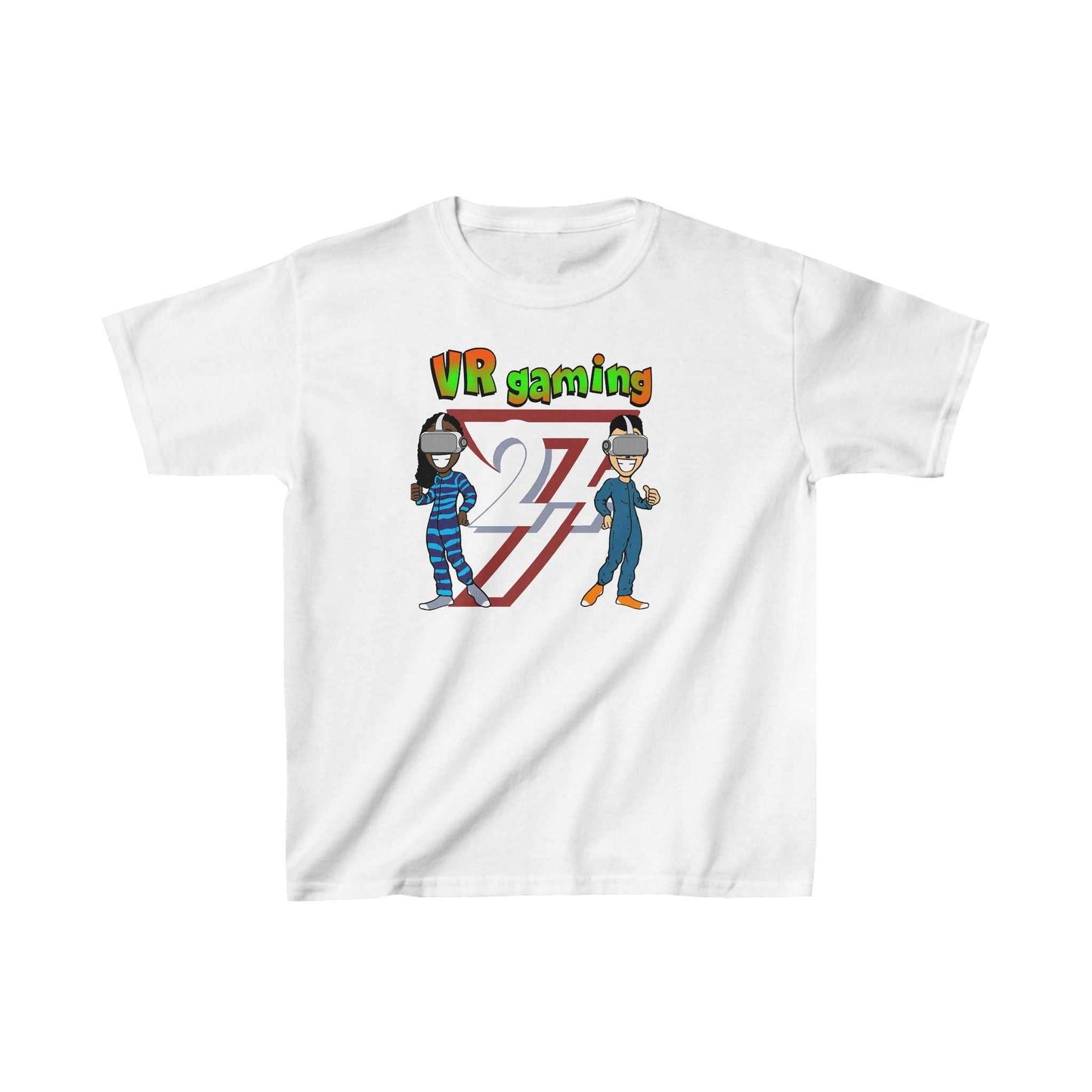 Unique Design Kids T-shirt VR Gaming white