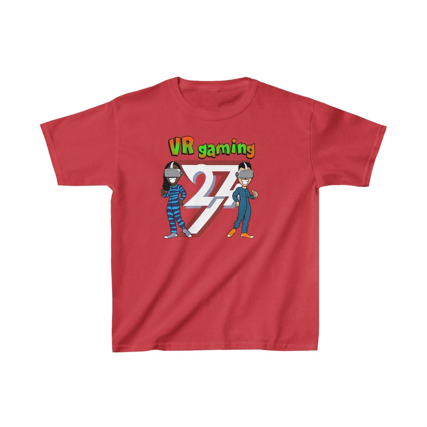 Unique Design Kids T-shirt VR Gaming red