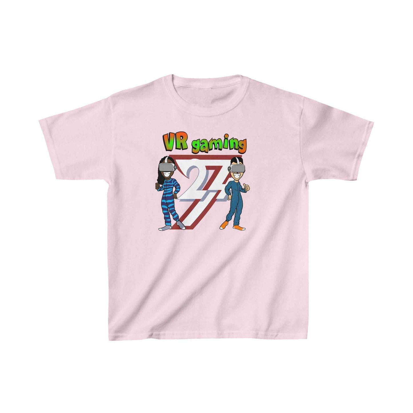 Unique Design Kids T-shirt VR Gaming light pink