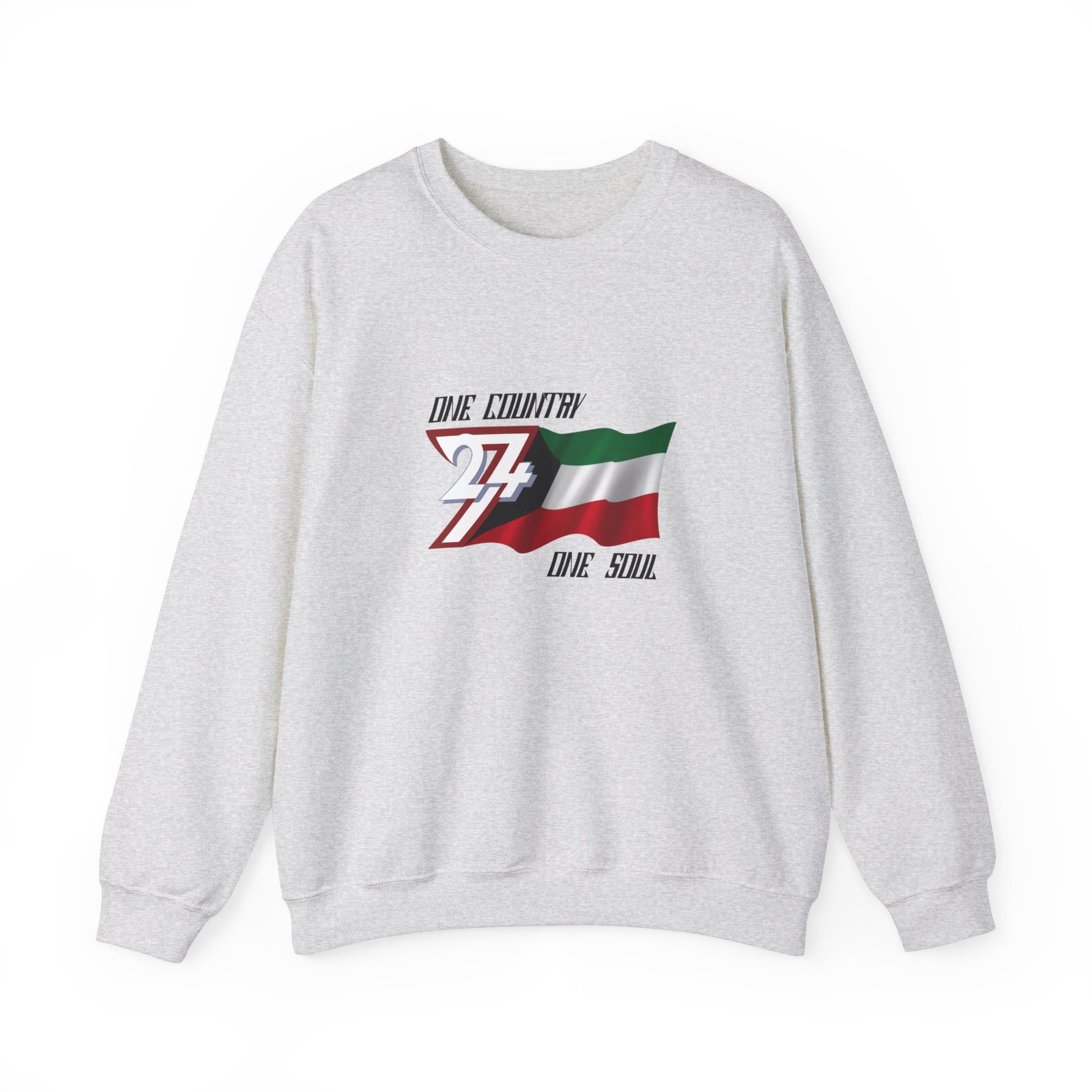 Unique Design Kuwait Flag sweatshirt ash