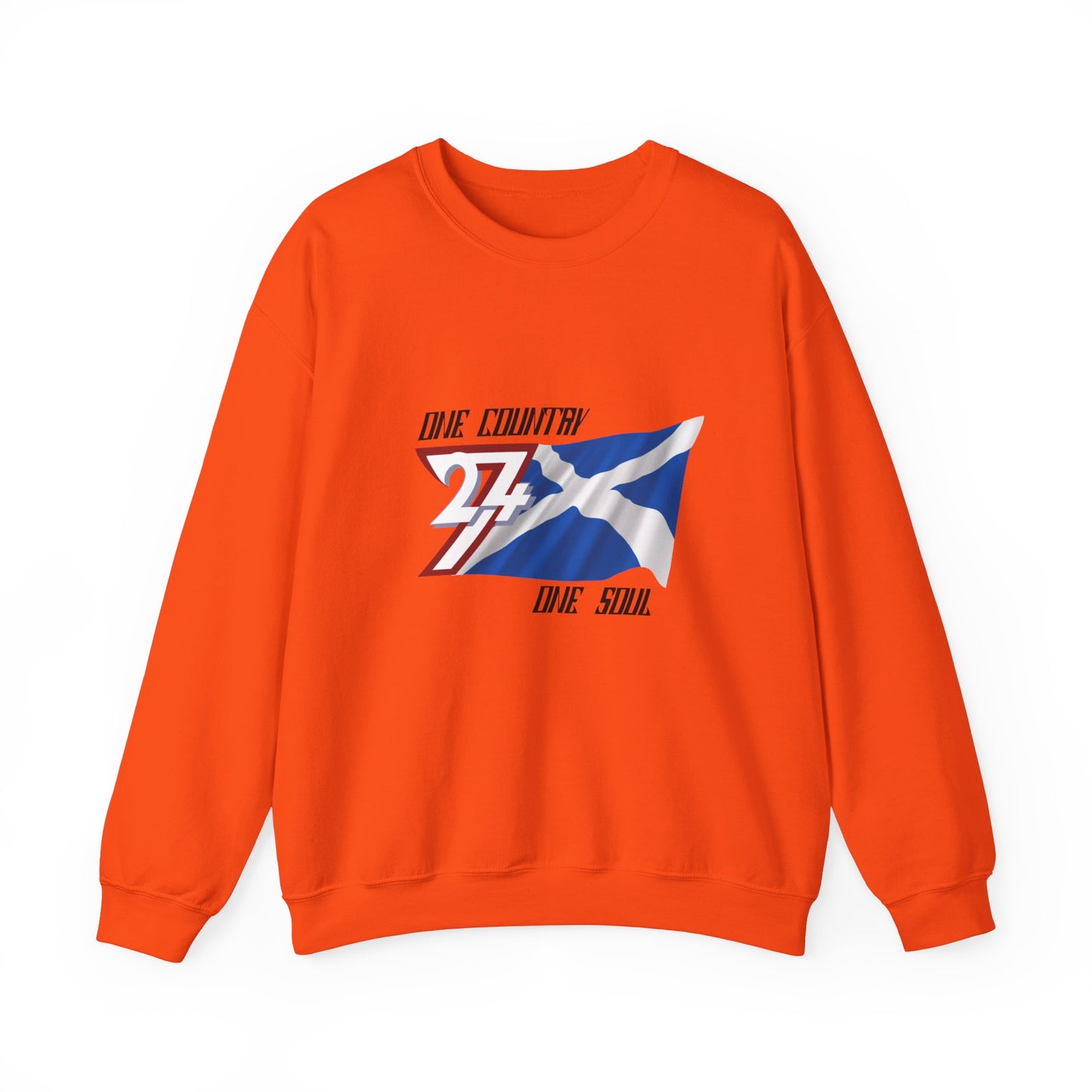 Unique Design Scotland Flag sweatshirt orange