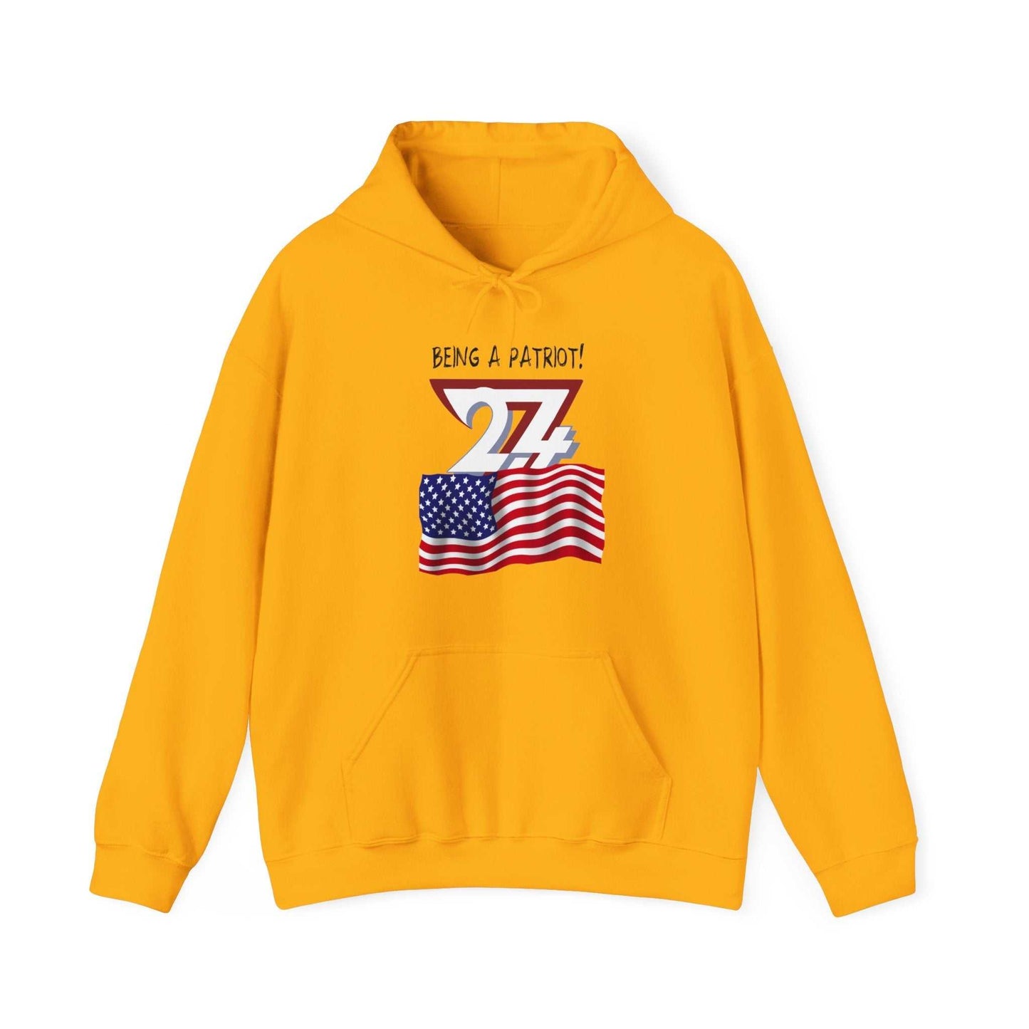 Unique Design Exclusive Design American Patriot Hoodie gold