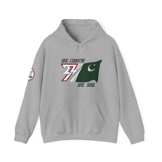 Unique Design 24/7 Pakistan Flag Printed Unisex custom Hoodie sport grey