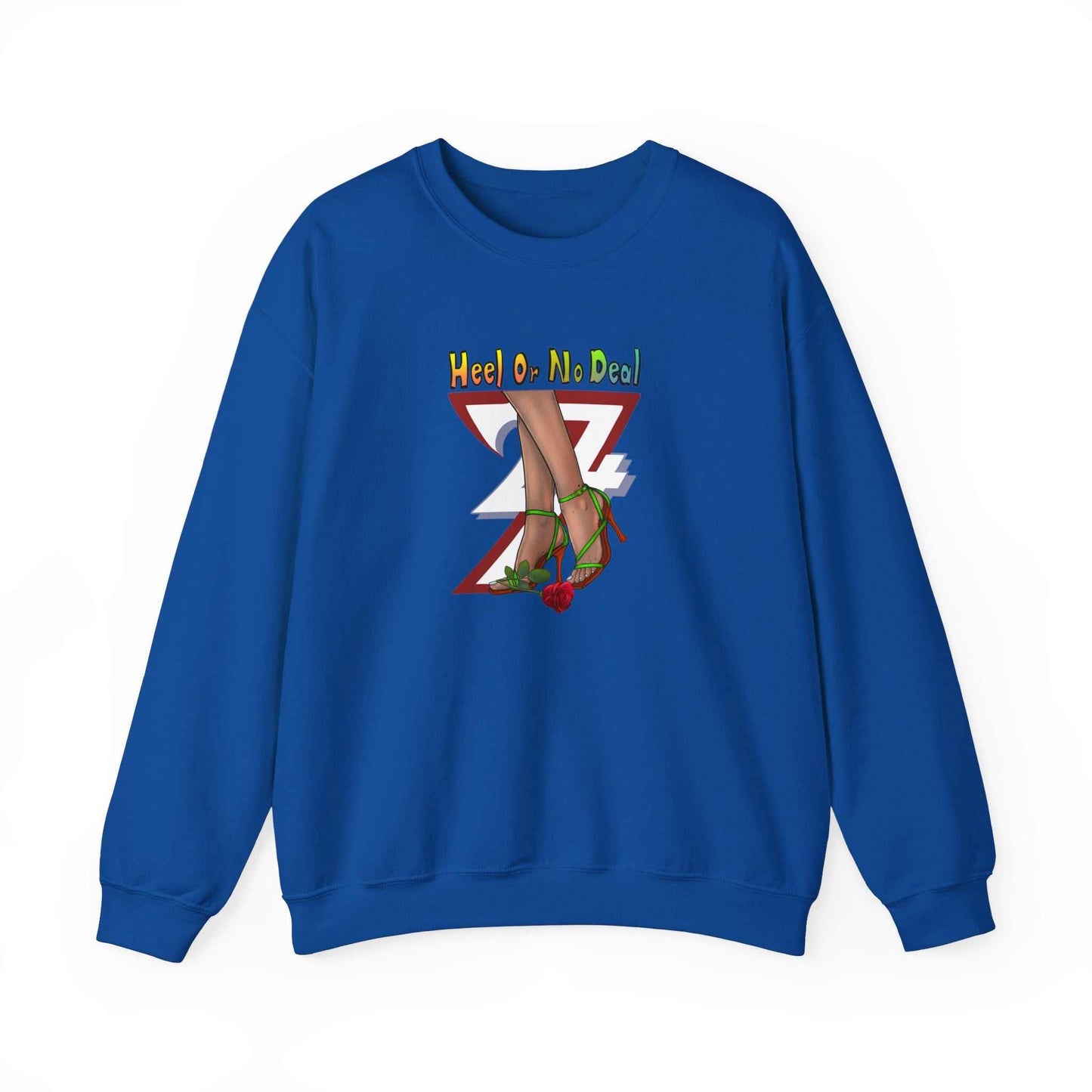 Unique Design Heel Or No Deal Heavy Blend™ Crewneck Sweatshirt royal