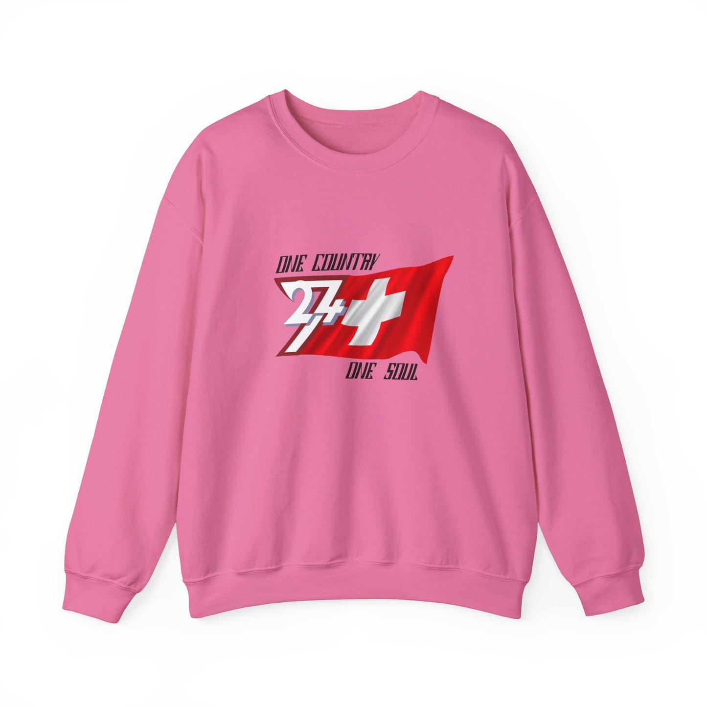 Unique Design Switzerland Flag sweatshirt heliconia