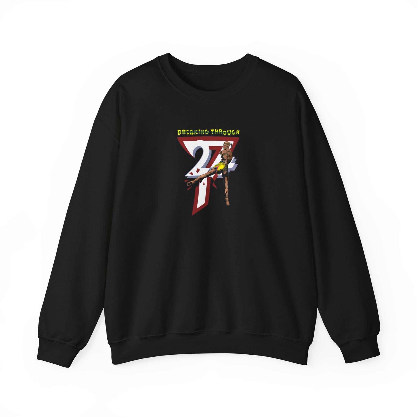 Unique Design Muay Thai Heavy Blend™ Crewneck Sweatshirt black