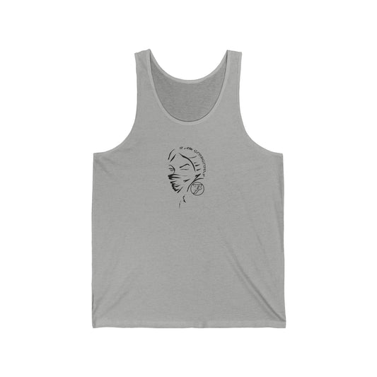 Unique Design Being beautiful women's jersey tank top athletic grey