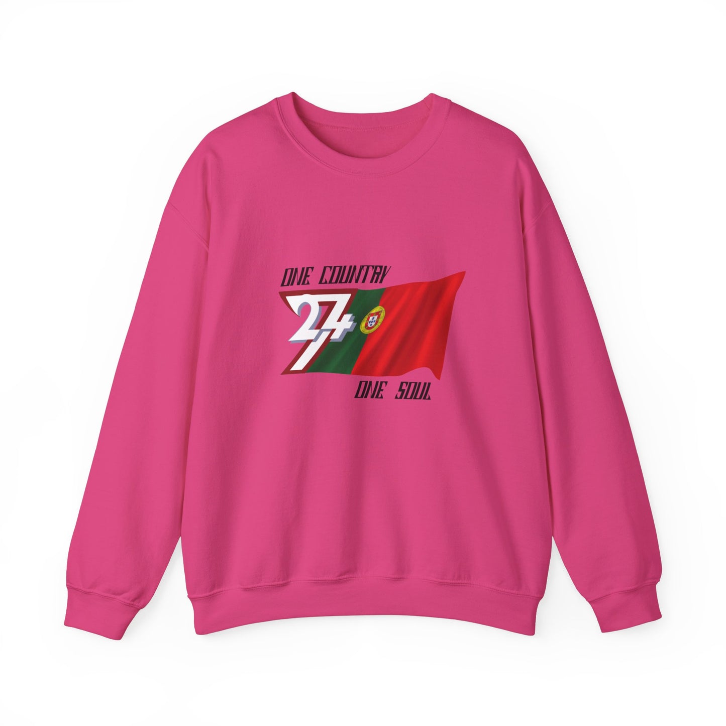 Unique Design 24/7 Portugal Flag Sweatshirt heliconia