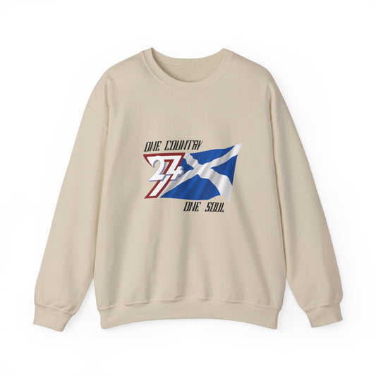 Unique Design Scotland Flag sweatshirt ash