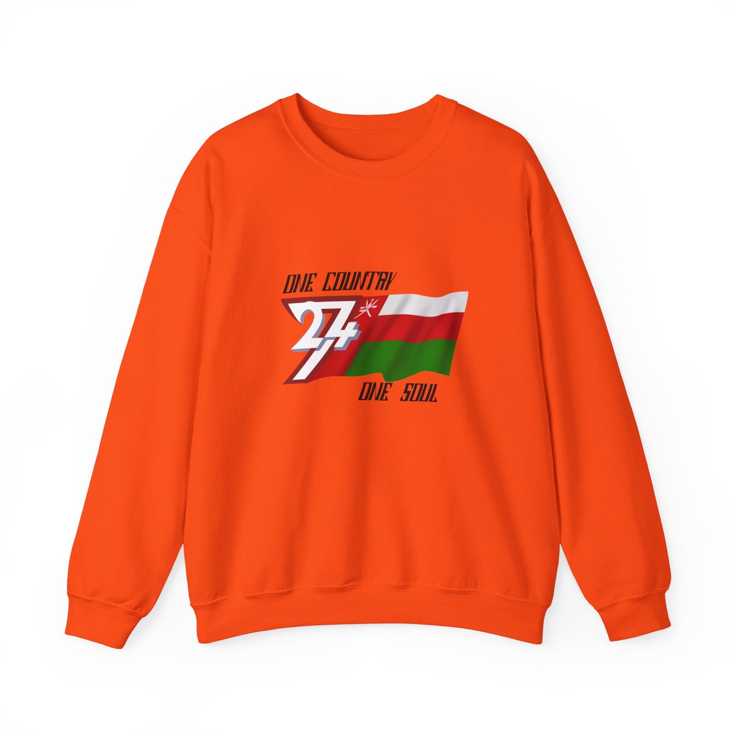 Unique Design Oman Flag sweatshirt orange