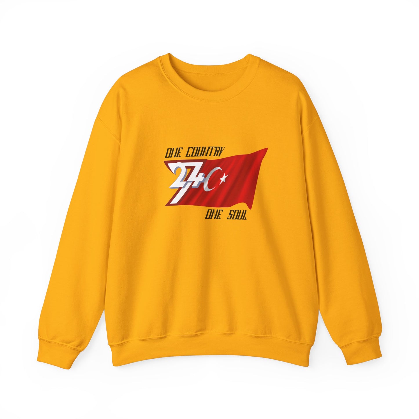 Unique Design Turkey Flag sweatshirt gold