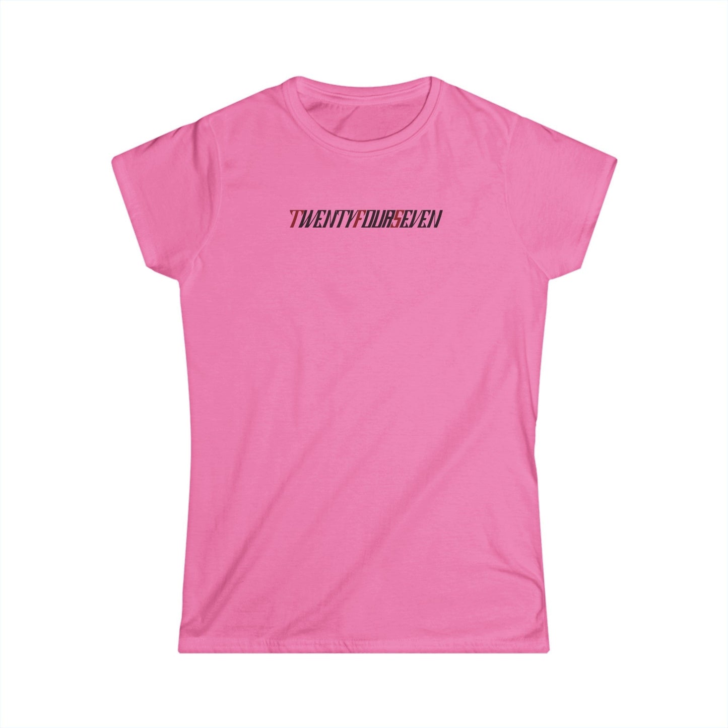 Unique Design Twentyfourseven text t-shirt for women azalea