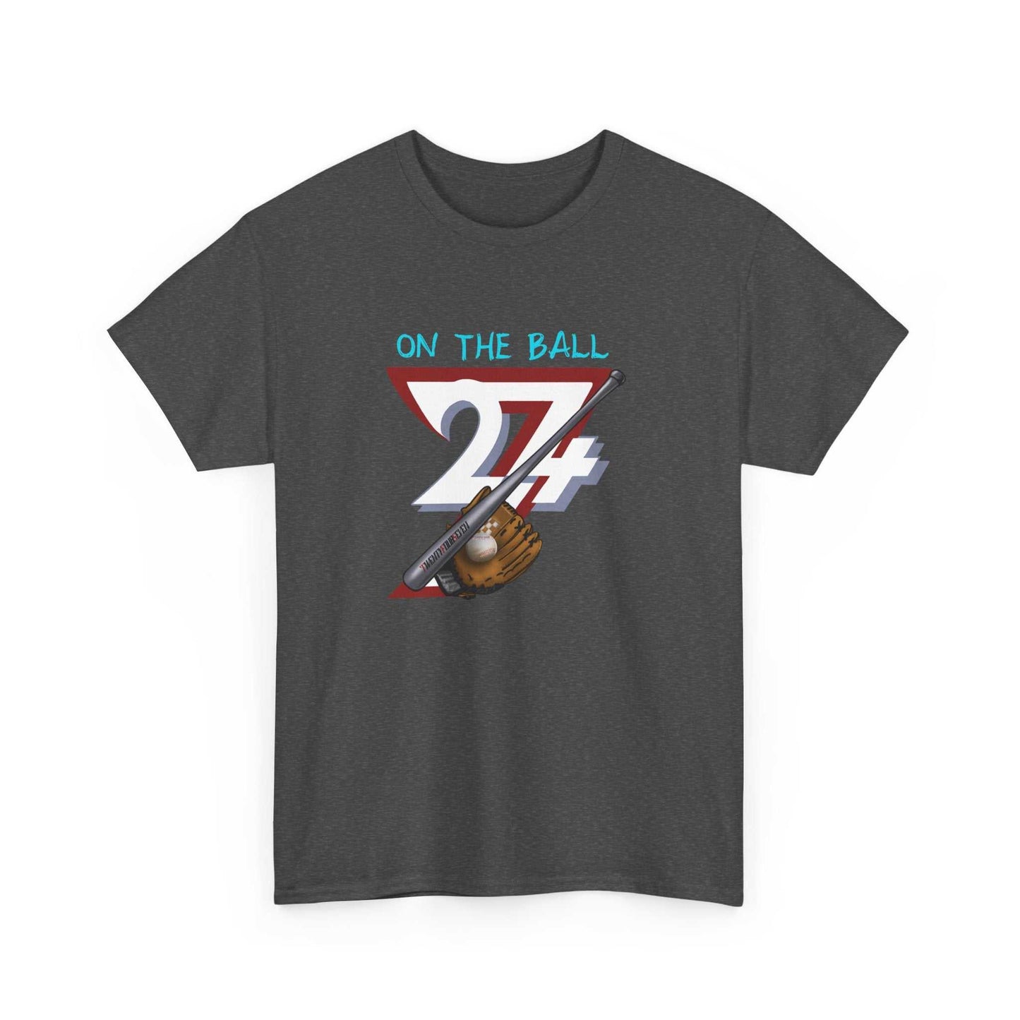 Design Baseball T-shirt:  Baseball themed Tee dark heather