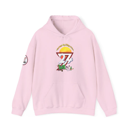 Unique Design Leonando Camping Holiday custom Hoodie light pink