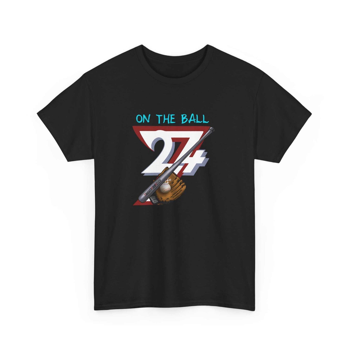 Design Baseball T-shirt:  Baseball themed Tee black