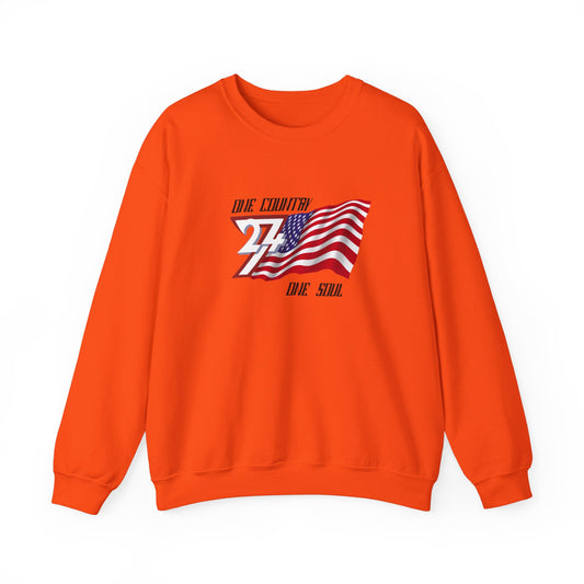 Unique Design USA Flag sweatshirt orange