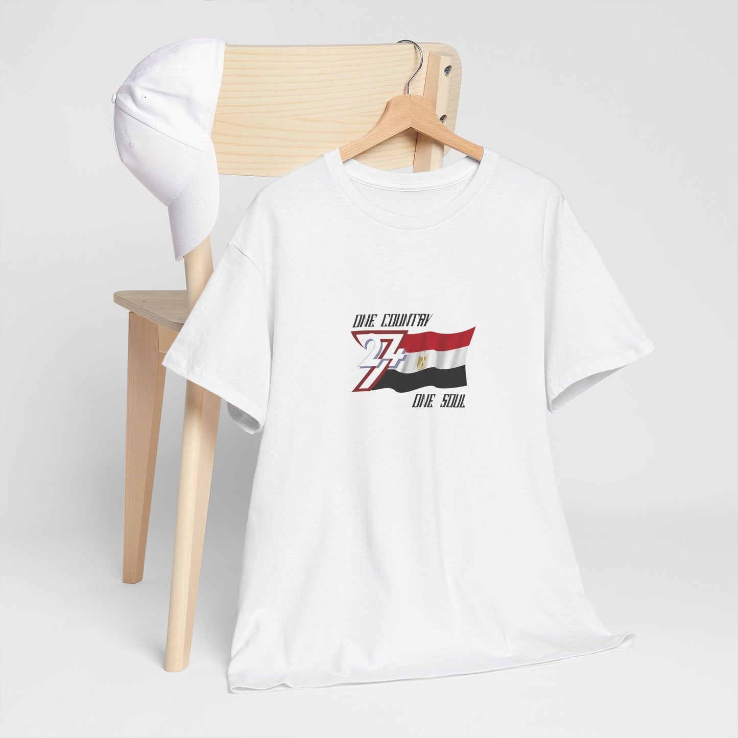 Unique Design Egypt Flag Printed custom T-shirt white