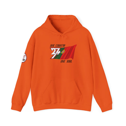 Unique Design 24/7 Portugal Flag custom hoodie orange