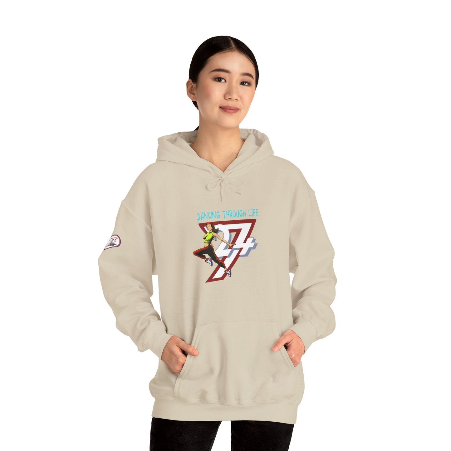 Unique Design Street Dancing Girl Printed Unisex custom Hoodie sand