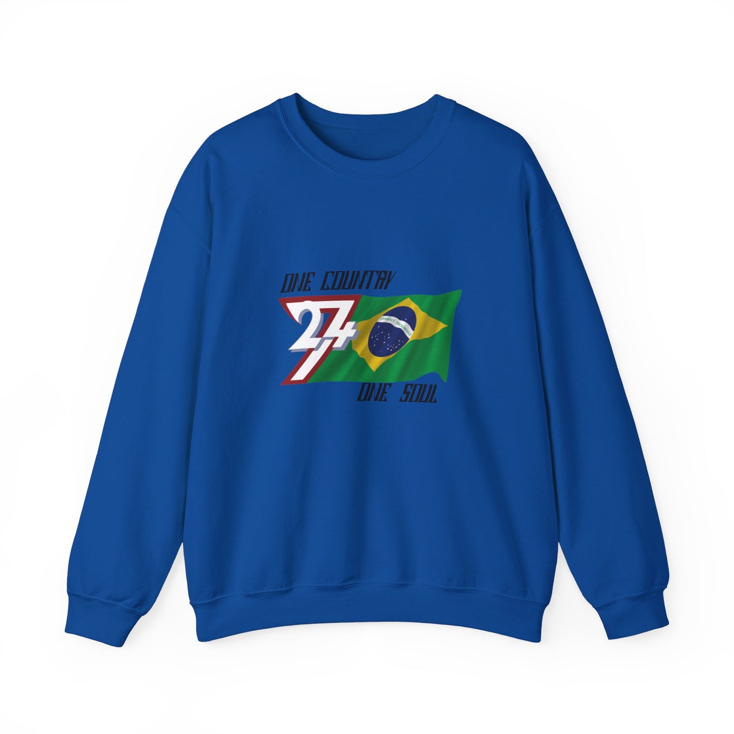 Unique Design Brazil Flag sweatshirt royal