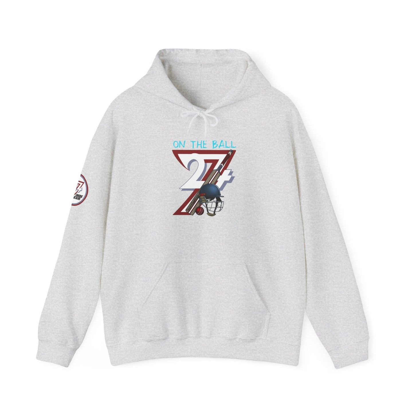 Unique Design Cricket Printed Unisex custom Hoodie ash